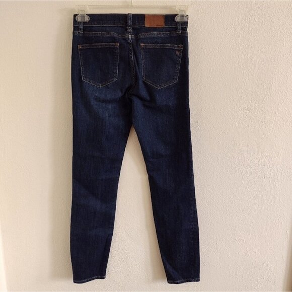 Madewell Super Skinny Womens 26 Denim Jeans Dark Wash Mid Rise - Picture 3 of 7